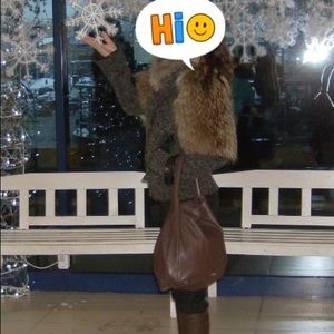 Furla bag trendy brown color